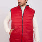 Men Regular Fit Vest Red