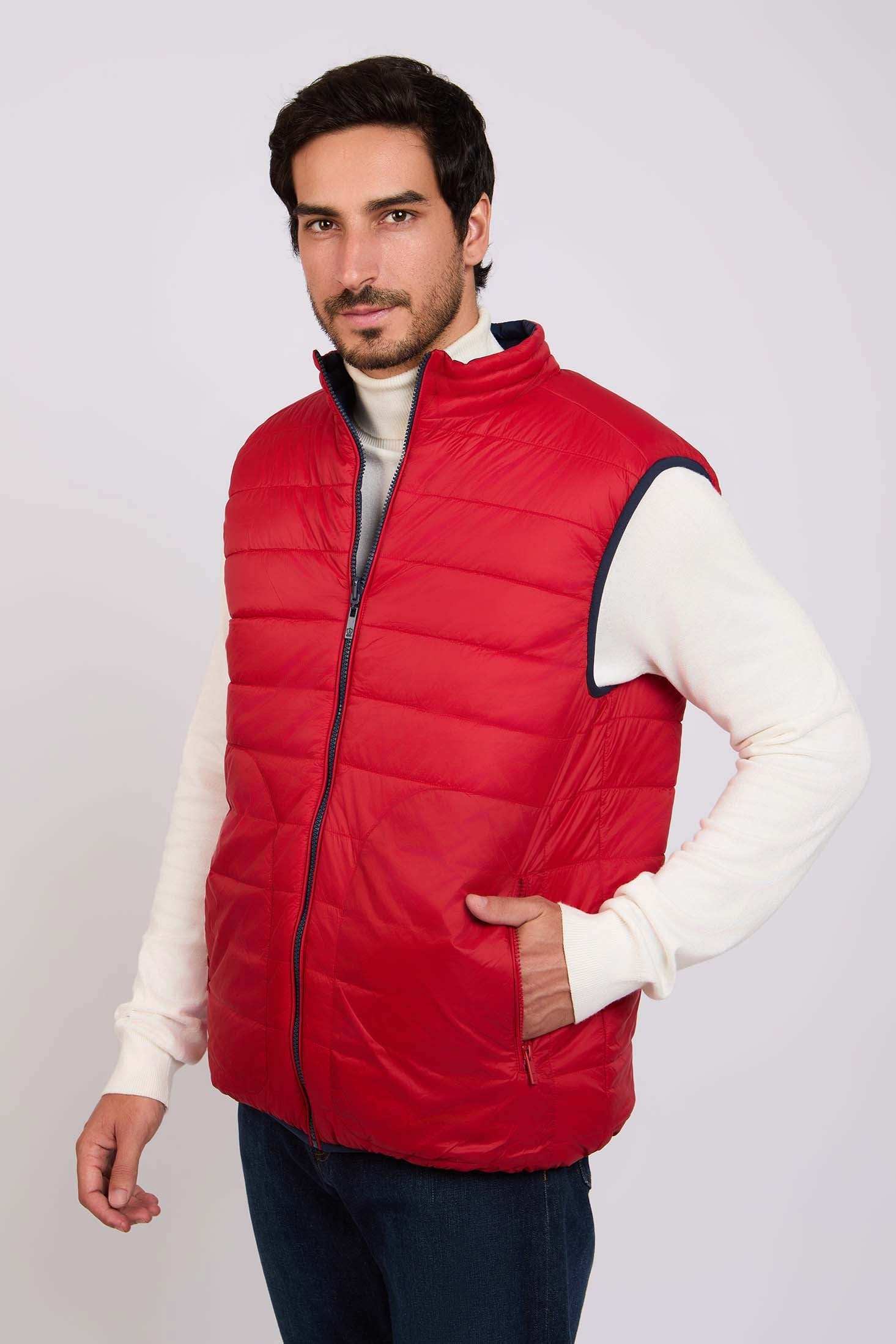 سترة الرجال العادية - حمراء