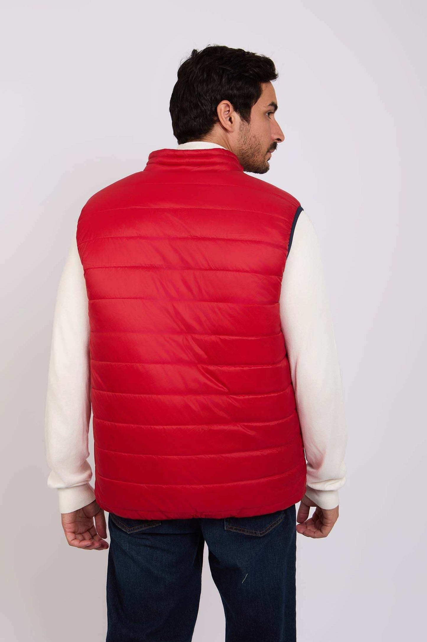Men Regular Fit Vest Red