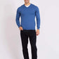 Men Regular Fit Pullover Blue