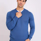 Men Regular Fit Pullover Blue