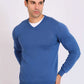 Men Regular Fit Pullover Blue