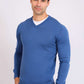 Men Regular Fit Pullover Blue