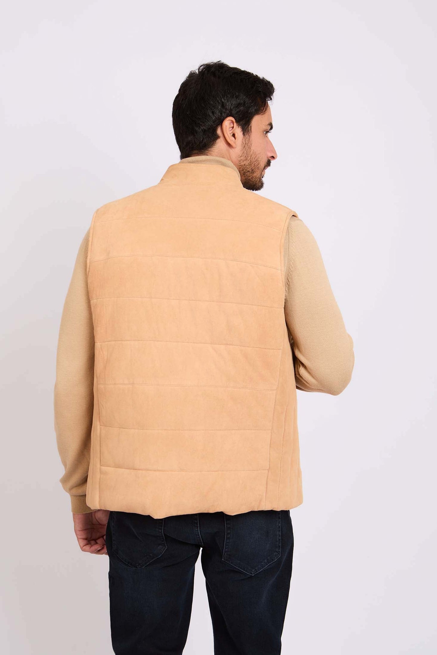 سترة الرجال العادية البنية