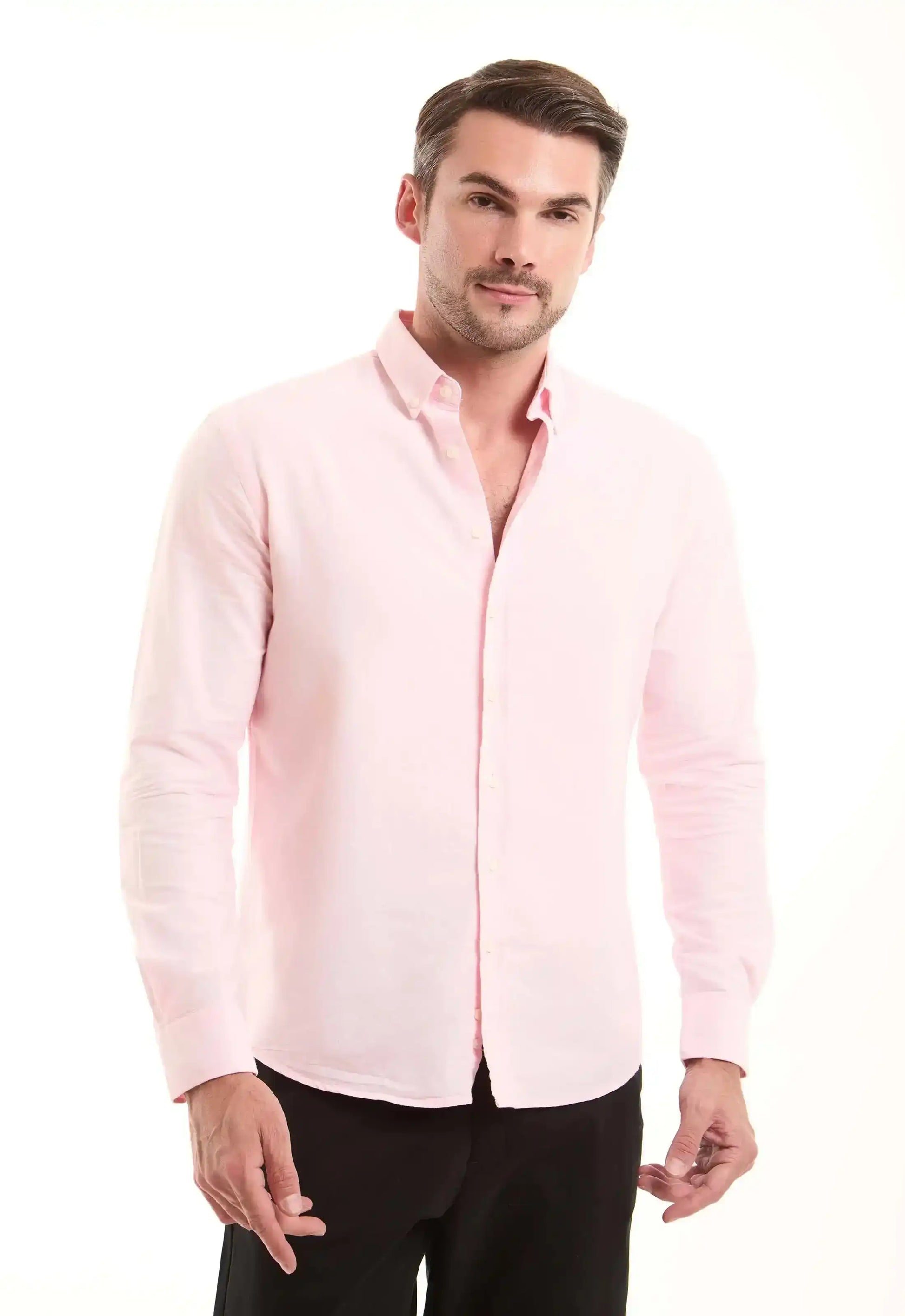 Solid Cotton Oxford Shirt