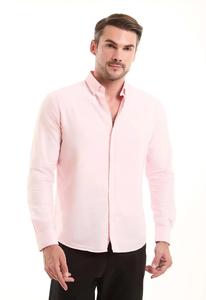 Light Pink Cotton Oxford Shirt