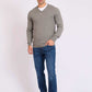 Men Regular Fit Pullover Grey