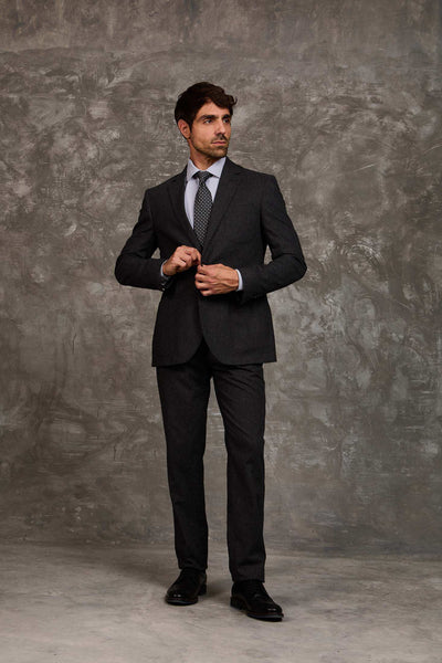 Men Regular Fit Blazer - Black