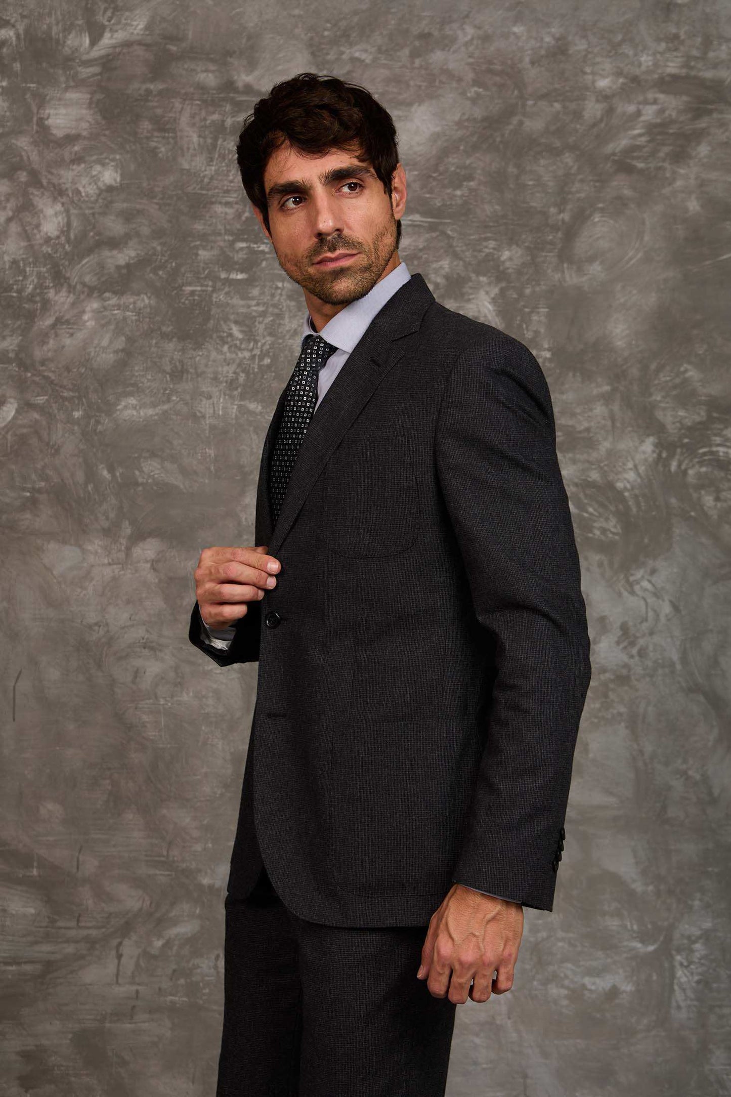 Men Regular Fit Blazer Black