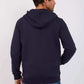 Men Regular Fit Sweat Jacket Navy