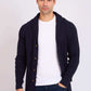 Men Regular Fit Cardigan Blue