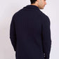 Men Regular Fit Cardigan Blue