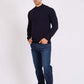 Slip On Solid Pullover with Turtle Neck