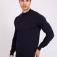 Slip On Solid Pullover with Turtle Neck