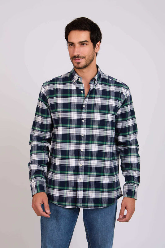 قميص رجالي بقصّة عادية متعدد الألوان