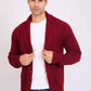 Men Regular Fit Cardigan Red