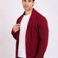 Men Regular Fit Cardigan Red