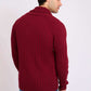 Men Regular Fit Cardigan Red
