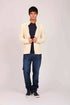 Men Regular Fit Cardigan Off White