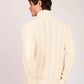 Men Regular Fit Cardigan Off White