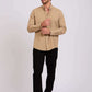 Men Regular Fit Shirt Brown