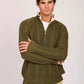 Men Regular Fit Cardigan Green