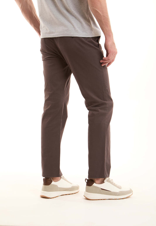 Stretch Cotton Tapered Chinos Pants