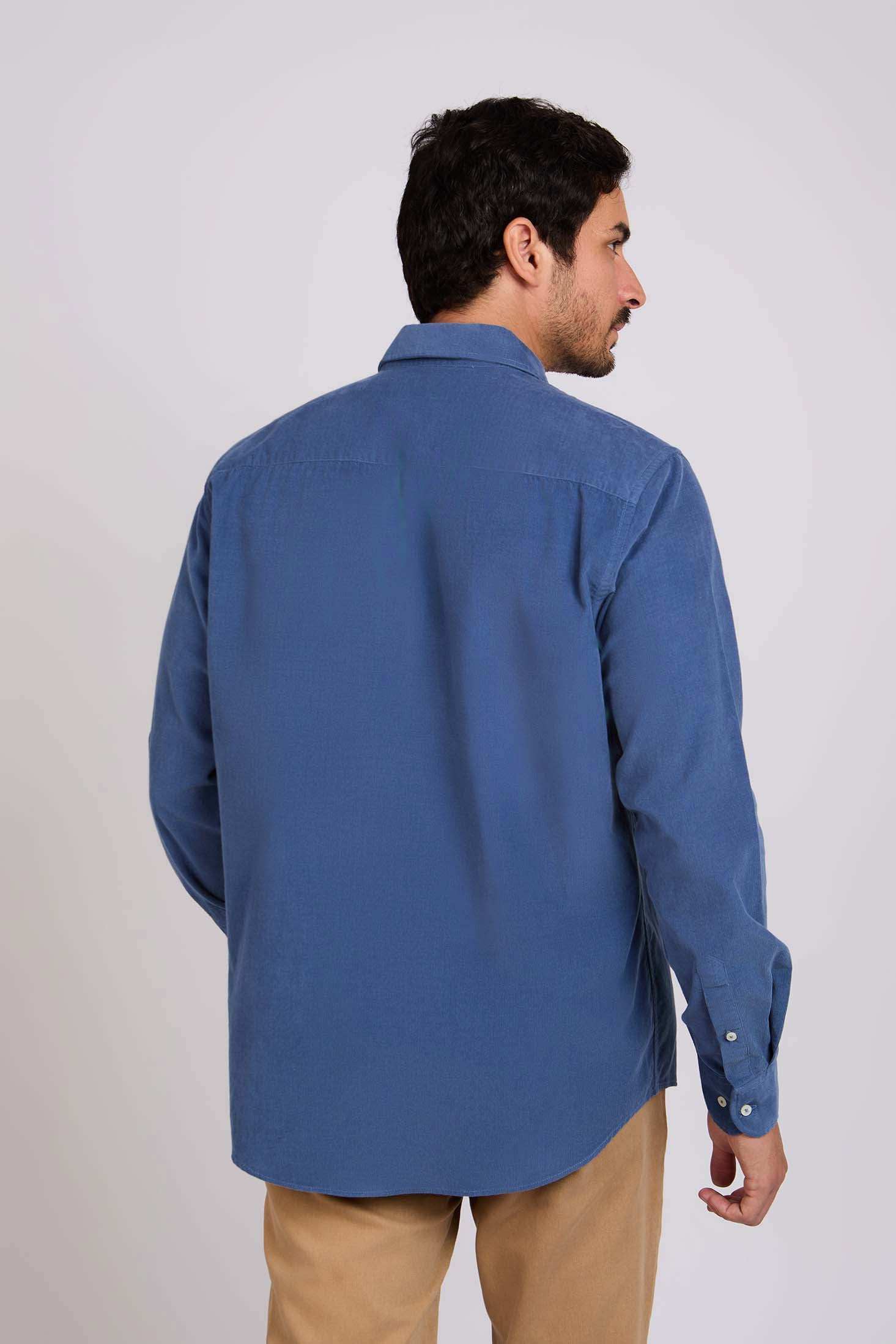 Men Regular Fit Shirt Blue