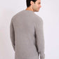 Men Cardigan Cable Grey