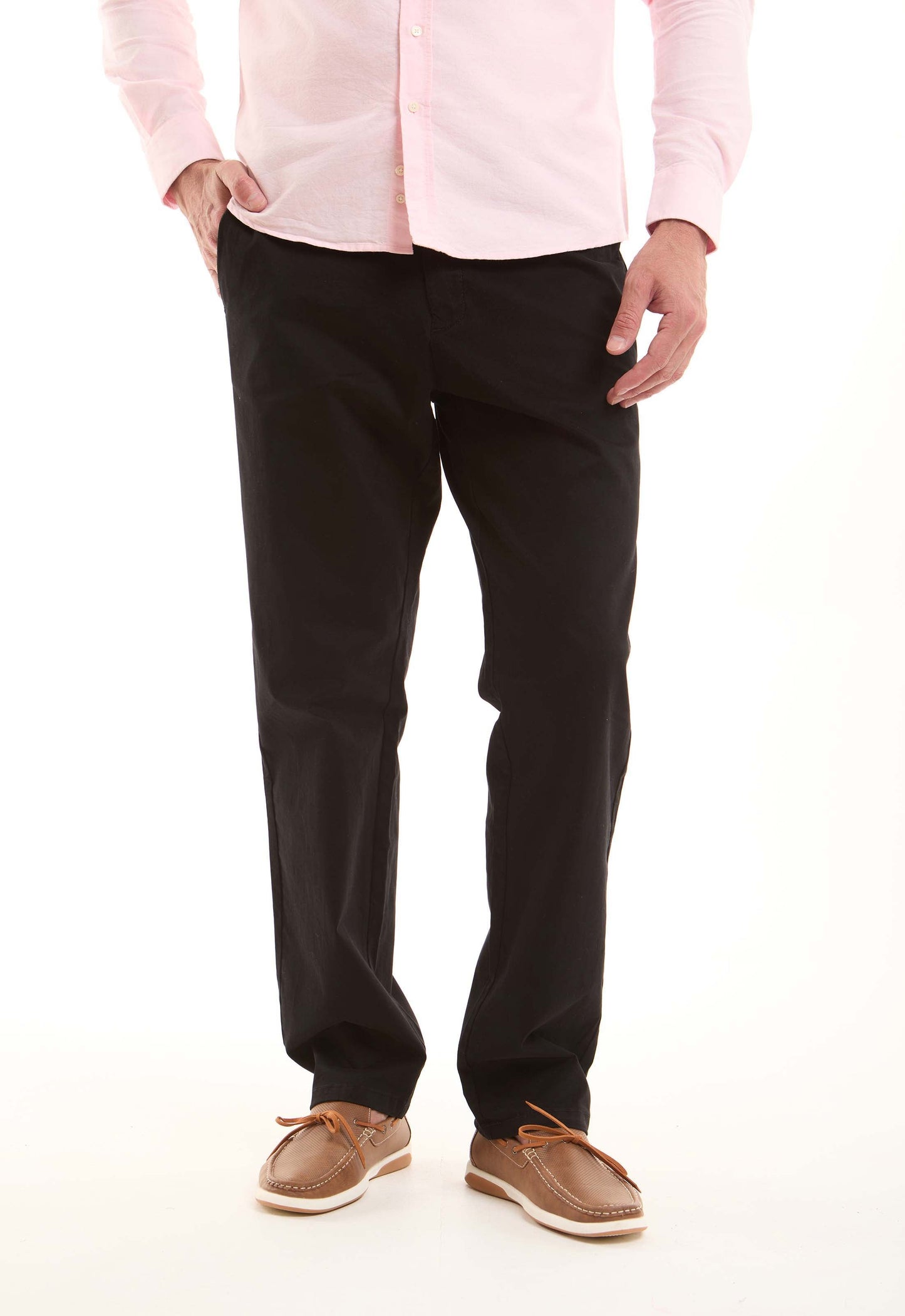 Stretch Cotton Tapered Chinos Pants