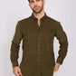 Men Regular Fit Shirt Green