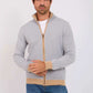 Men Regular Fit Cardigan Grey