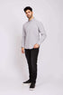 Men Regular Fit Shirt Grey