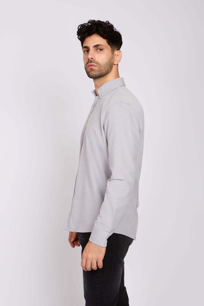 Men Regular Fit Shirt - Grey