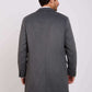 Men Regular Fit Coat Dark Grey