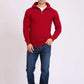 Men Regular Fit Pullover Red