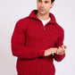 Men Regular Fit Pullover Red