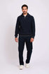 Men Regular Fit Pullover Blue
