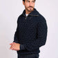Men Regular Fit Pullover Blue
