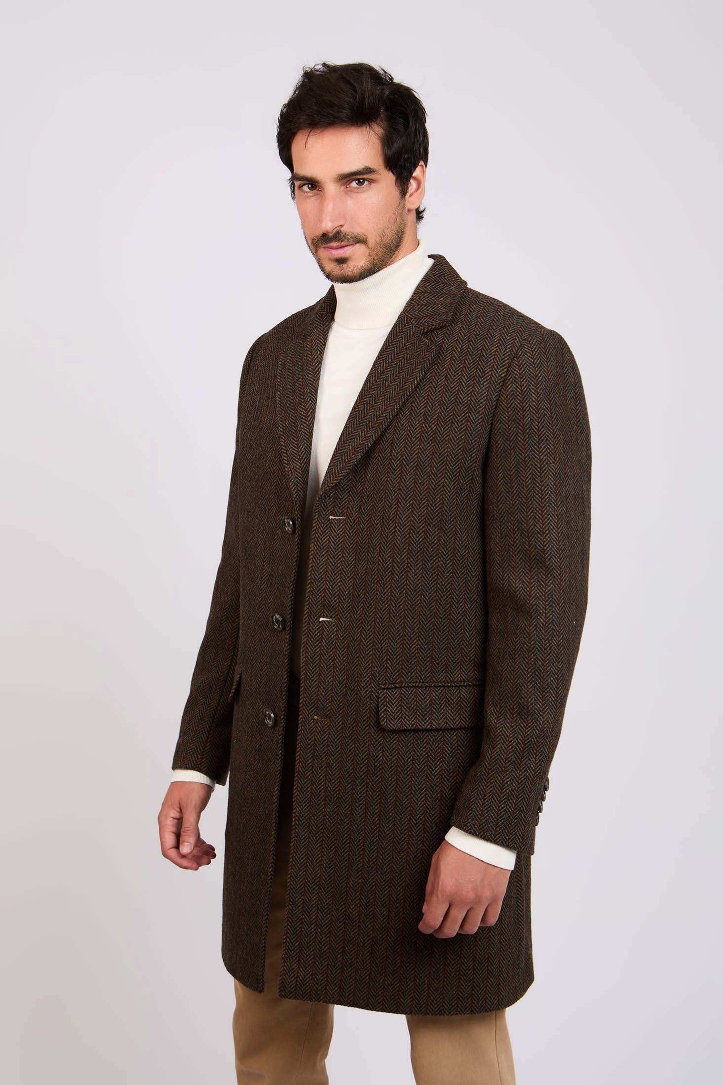 Men Regular Fit CoatMulticolor