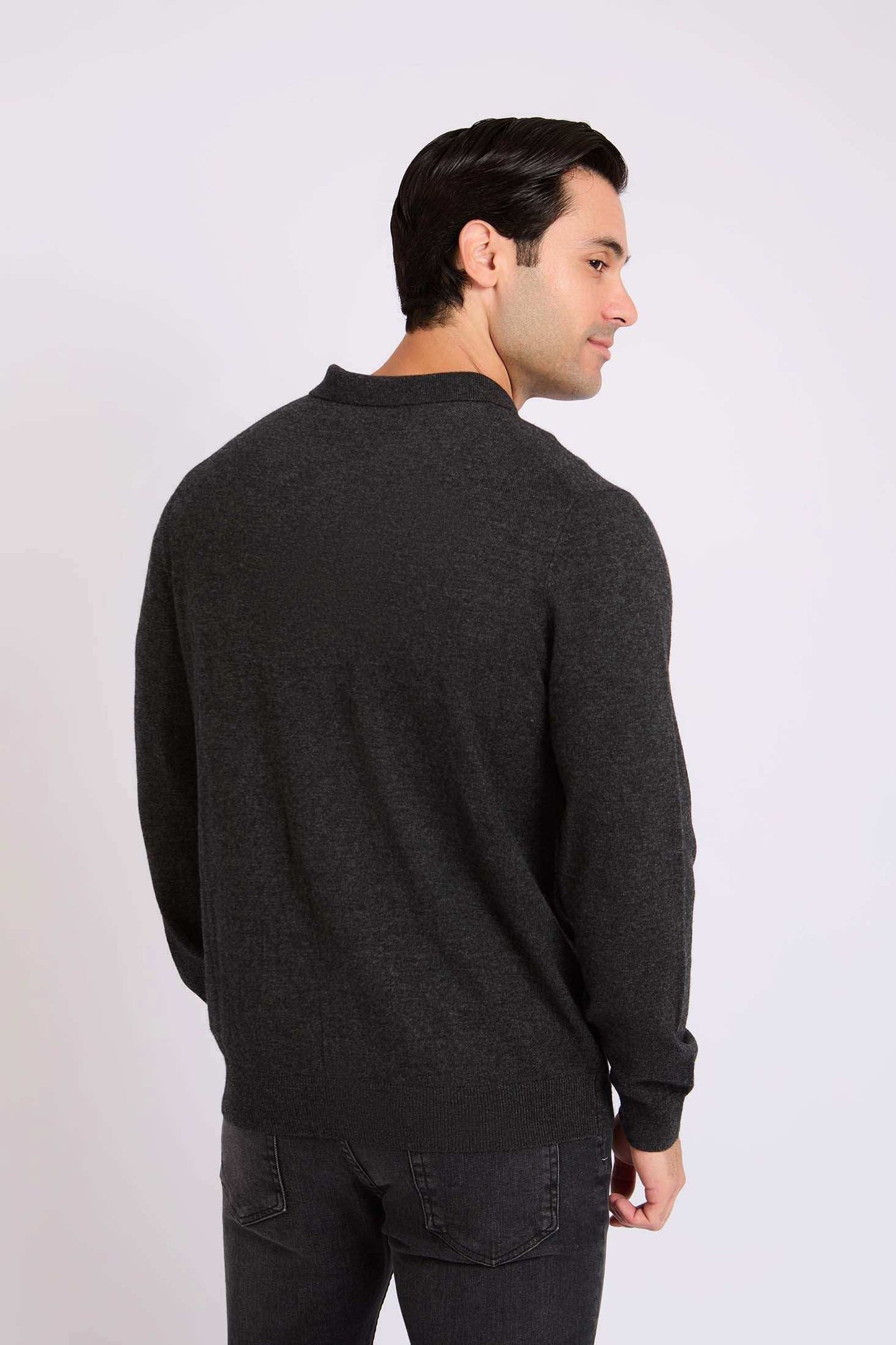 Men Regular Fit Jacket Black
