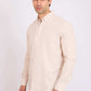Men Regular Fit Shirt Brown