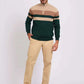 Men Regular Fit Pullover Green