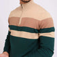 Men Regular Fit Pullover Green