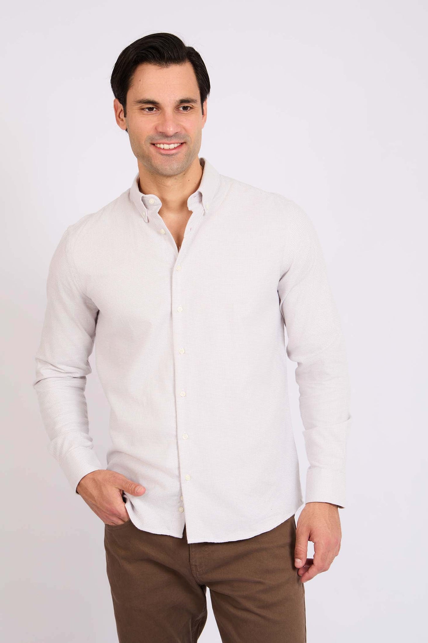 Men Regular Fit Shirt - Grey