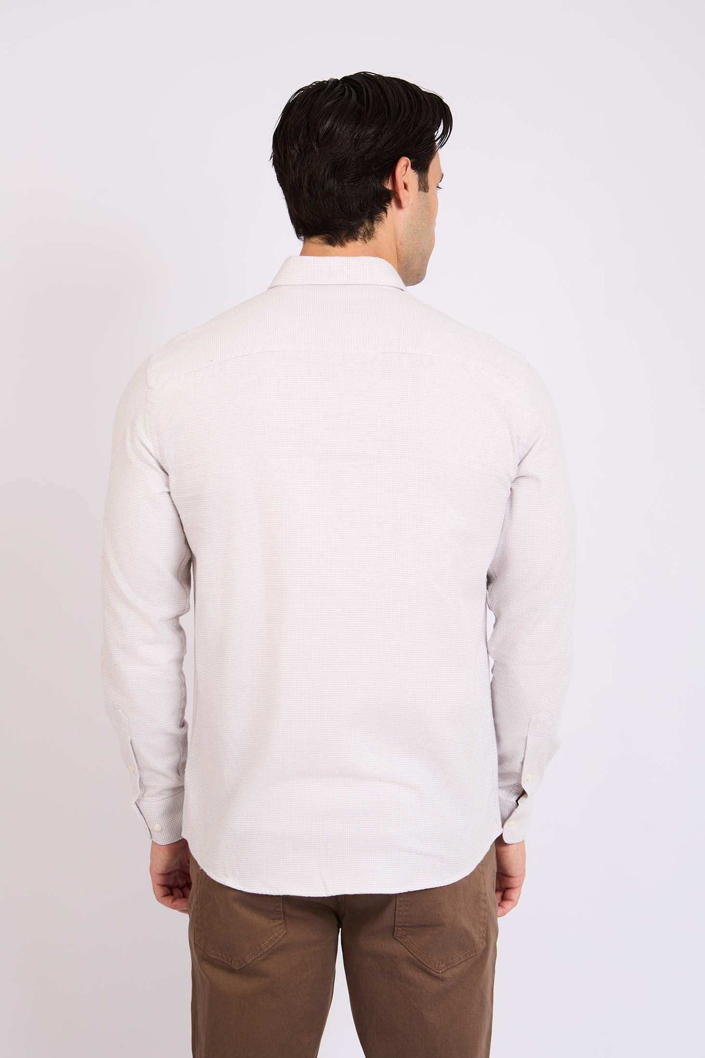 Men Regular Fit Shirt Grey