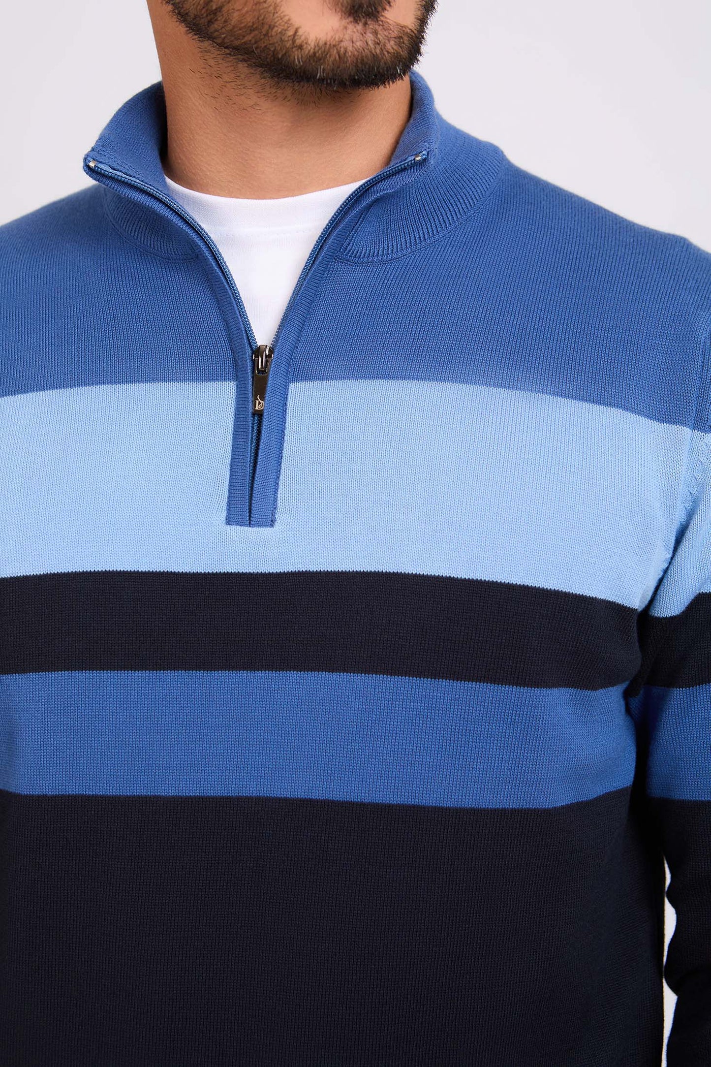 بلوفر رجالي عادي مطبوع بألوان متعددة