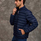Men Regular Fit Jacket Blue