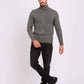 Men Regular Fit Pullover Grey