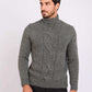 Men Regular Fit Pullover Grey